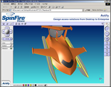 SpinFireReader画面　移動・回転・拡大・縮小制御ボタン